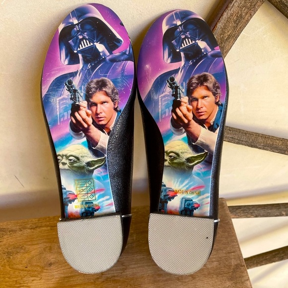 IRREGULAR CHOICE🪐STAR WARS Darth Vader Flats NEW! - Picture 2 of 12